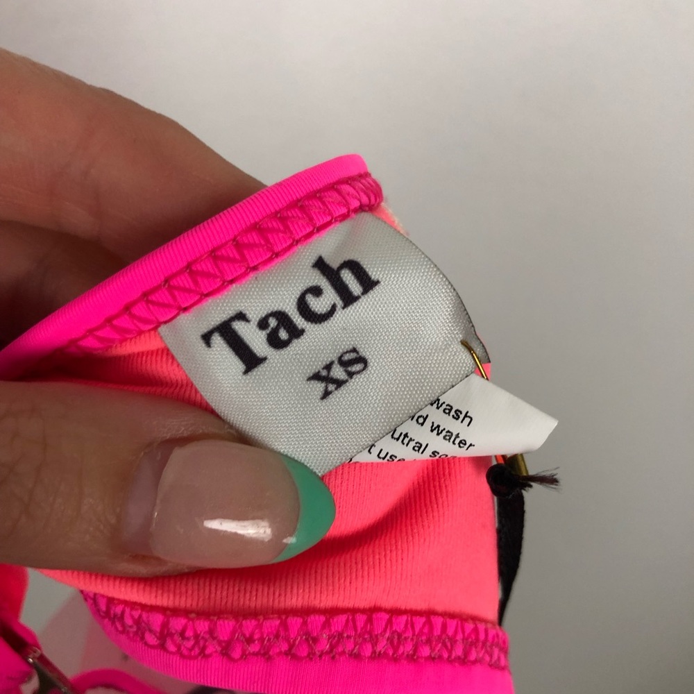 Tach Luna hot pink bikini swim bustier top - Picture 5 of 6